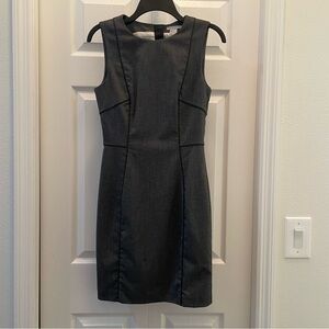 H&M Dark Grey Work Dress Size 6